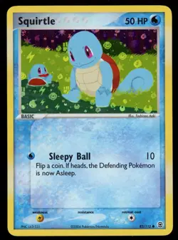 SQUIRTLE 2004 EX FireRed & LeafGreen Reverse Holo #82/112 - Image 1