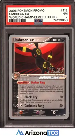 Pokemon 2006 Umbreon ex 112 World Championships Eeveelutions PSA 7 - Image 1