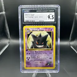 CGC 9.5 1st Edition Sabrina's Gengar 29/132 Gym Challenge Pokemon 2000 - Image 1