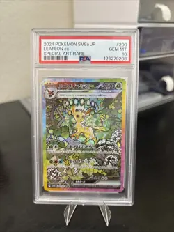 2024 POKEMON JAPANESE TERASTAL FEST EX SPECIAL ART RARE #200 LEAFEON EX PSA 10 - Image 1