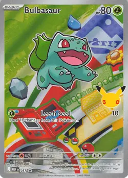 Bulbasaur - 037 037 Holo Promo ME: Mega Evolution Promo Pokemon Near Mint - Image 1