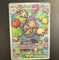 Pokemon Ambipom 107/094 Illustration Rare Holo Phantasmal Flames 2025 - Image 1