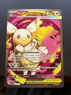 Pokemon TCG Mega Audino EX 253/217 Full Art Ultra Rare Near Mint Condition - Image 1