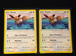 3 x Eevee 052/072 2018 Pokemon Shining Fates - Image 1