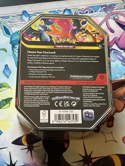 Pokemon TCG Mega Charizard X EX Tin New Sealed - Image 2