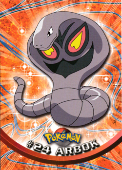 Arbok 24 Pokemon Topps Series 1 - NM - Image 1