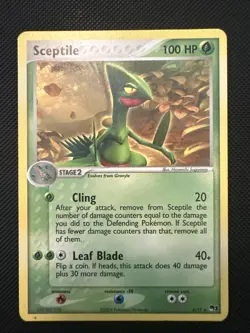 1x Sceptile 4/17 Non-Holo Pokemon Card POP Series 1 Promo - Image 1