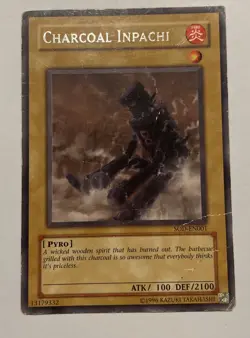 Yu-Gi-Oh! SOD-EN001 Charcoal Inpachi – Unlimited Rare Card - Image 1