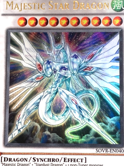 yugioh Majestic Star Dragon SOVR-EN040 Unlimited Edition Ultra Rare near mint - Image 3