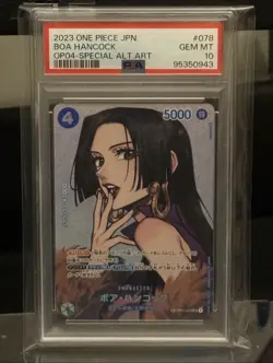 Boa Hancock SP Alt Art OP04-078 Japanese One Piece Card PSA 10 - Image 1