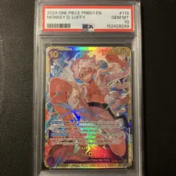2024 One Piece Monkey D. Luffy PRB01 SEC OP05-119 PSA 10 - Image 1