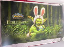 World of Warcraft TCG Noblegarden Goblin Bunny Playmat - Image 1