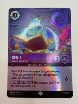 Disney Lorcana Genie Magical Researcher 210/204 Epic Rare Holo NM Winterspell - Image 1