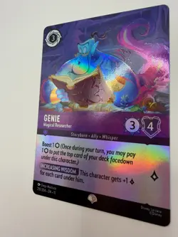 Disney Lorcana Genie Magical Researcher 210/204 Epic Rare Holo NM Winterspell - Image 2