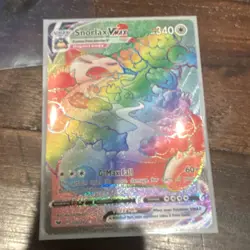 Pokemon Snorlax VMAX 206/202 Sword & Shield Secret Rare Full Art Holo 340HP Card - Image 1