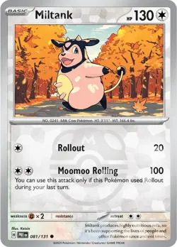 Miltank 81/131 Reverse Common Prismatic Evolutions Pokemon Cards - Image 1