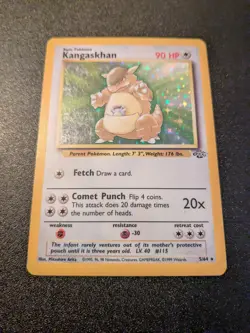 Kangaskhan - Pokemon Trading Card Game - Jungle Set - Shiny Holo Rare - Image 1