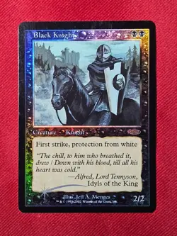 BLACK KNIGHT FNM Promo Foil (NM) MTG Magic The Gathering Card - Image 1