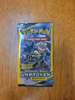 Pokemon Unbroken Bonds 3 Card DG Machamp/Marshawn Pack - Image 1