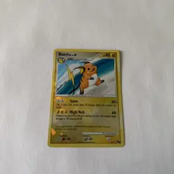 Raichu 3/17 Pokemon TCG Pop Series 9 Rare Cracked Ice Reverse Holo Card - Image 1