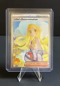 Pokemon TCG Lillie's Determination Mega Evolution Card 184/132 Sir English - Image 1