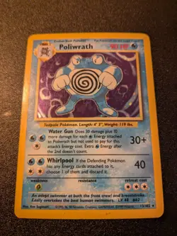 Poliwrath - Pokemon Trading Card Game - Base Set - Shiny Holo Rare - Image 1