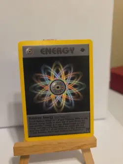 1st Edition Rainbow Energy 80/82 Team Rocket Non Holo Rare Pokemon Card LP - Image 2