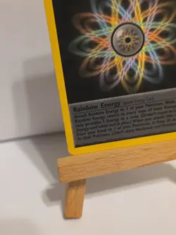 1st Edition Rainbow Energy 80/82 Team Rocket Non Holo Rare Pokemon Card LP - Image 4