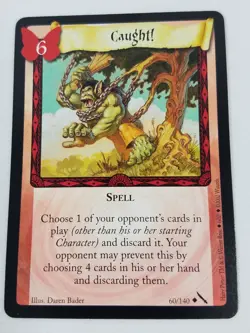 Caught 60/140 Harry Potter TCG NM Trading Card Game - Image 1