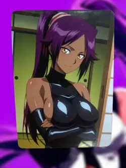Yoruichi Shihouin Bleach Anime Waifu Sexy Goddess Doujin Hentai Lewd Card - Image 1