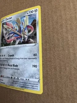 Pokemon TCG Zacian SWSH033 Black Star Promo Cosmos Holo Card - Image 3
