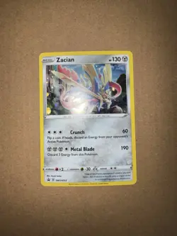 Pokemon TCG Zacian SWSH033 Black Star Promo Cosmos Holo Card - Image 4