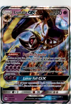 Pokemon Trading Card TCG Lunala-GX #66 - Image 1