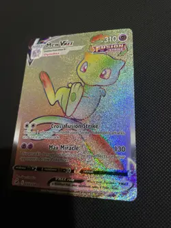 Pokemon Mew VMAX Full Art Card Secret Rare Rainbow Fusion Strike 268/264 - Image 2