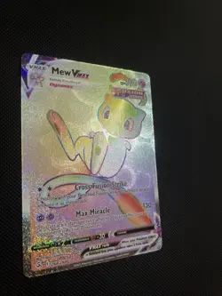 Pokemon Mew VMAX Full Art Card Secret Rare Rainbow Fusion Strike 268/264 - Image 3