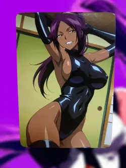 Yoruichi Shihouin Bleach Anime Waifu Sexy Goddess Doujin Hentai Lewd Card - Image 1