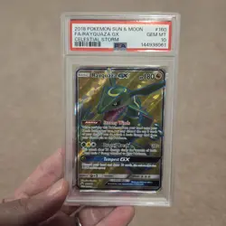 Pokemon Card - Sun & Moon Celestial Storm Rayquaza GX Full Art 160/168 PSA 10 - Image 1