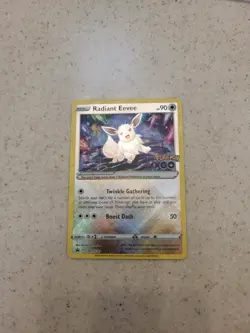 Pokemon GO TCG Radiant Eevee SWSH230 Promo Card Near Mint - Image 1