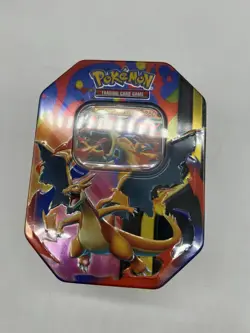 Pokemon TCG Mega Charizard Y EX Promo Tin - SEALED - Image 1