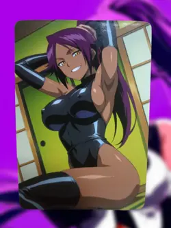 Yoruichi Shihouin Bleach Anime Waifu Sexy Goddess Doujin Hentai Lewd Card - Image 1