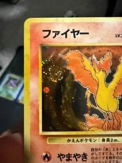 Pokemon Japanese Fossil Moltres Holo Rare No. 146 LP+/NM- swirled uppp!! - Image 3