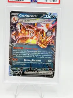 2025 Pokemon Charizard EX PSA 9 #196 Special Collection Black Star Promo - Image 2