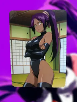 Yoruichi Shihouin Bleach Anime Waifu Sexy Goddess Doujin Hentai Lewd Card - Image 1