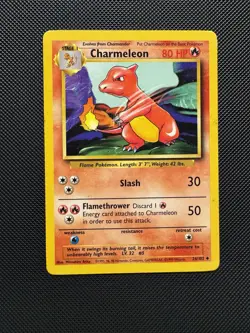 Pokemon TCG Charmeleon 24/102 Base Set Uncommon LP 1999 WoTC Unlimited - Image 1