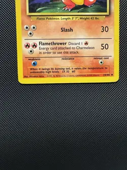 Pokemon TCG Charmeleon 24/102 Base Set Uncommon LP 1999 WoTC Unlimited - Image 4