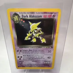 Pokemon Dark Alakazam Team Rocket Rare 18/82 Stage 1 60 HP English - Image 1