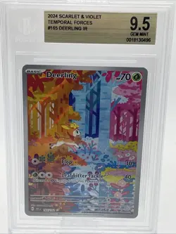 Gem Mint Beckett 9.5 Deerling IR 165/162 Temporal Forces Pokemon - Image 1