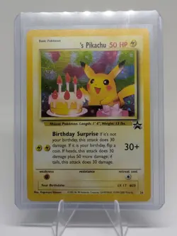 Pokemon ______'s Birthday Pikachu 24/53 Wotc Promo Holo - Image 1
