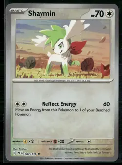 Pokemon - Shaymin 087/131 Masterball Holo Prismatic Evolutions NM - Image 1