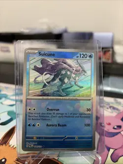 POKEMON TCG SUICUNE 024/131 MASTER BALL REVERSE HOLO PRISMATIC EVOLUTIONS NM - Image 1